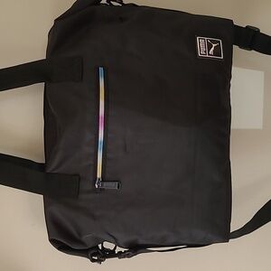 Puma Essentials Athletic Work Travel Black Duffle-Tote Bag